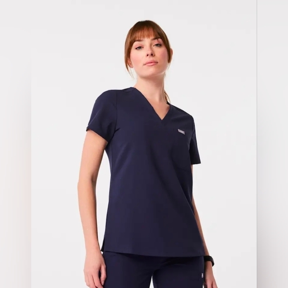 FIGS Catarina One-Pocket V Neck Scrub Top Size M Medical Hospital